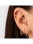 14 Ayar Altın Tektaş Minimal Tragus Piercing 2