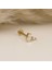 14 Ayar Altın Bagette Minimal Tragus Piercing 3