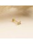 14 Ayar Altın Taşlı Simona Minimal Tragus Piercing 5
