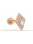 14 Ayar Altın Taşlı Minimal Tragus Piercing 1