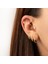 14 Ayar Altın Taşlı Kanat Motifli Minimal Tragus Piercing 2