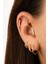14 Ayar Altın 5 Taşlı Motifli Minimal Tragus Piercing 2