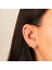 14 Ayar Altın Kalpli Inci Sallantılı Minimal Tragus Piercing 2