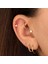 14 Ayar Altın Kalp Minimal Tragus Piercing 2
