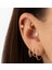 14 Ayar Altın Taşlı Çiçek Minimal Tragus Piercing 2