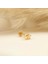 14 Ayar Altın Ay Yıldız Minimal Tragus Piercing 3