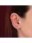 14 Ayar Altın Taşlı Ay Motifli Minimal Tragus Piercing 2