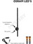 Osram Ledli Şarjlı Pilli Aplik Modern Dekoratif LED Duvar Aplik 68CM Günışığı 1