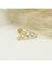 14 Ayar Altın 5 Taşlı Tragus Piercing 3
