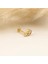 14 Ayar Altın Kalpli Taşlı Tragus Piercing 3