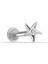 14 Ayar Altın Taşlı Yıldız Minimal Tragus Piercing 1