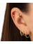 14 Ayar Altın Taşlı Yıldız Minimal Tragus Piercing 2