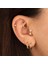 14 Ayar Altın Taşlı Yıldız Sallantılı Minimal Tragus Piercing 2
