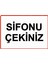Sifonu Çekiniz Uyarı Levhası Pvc 25X35 cm 1