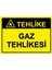 Tehlike Gaz Tehlikesi Uyarı Levhası Pvc 25X35 cm 1