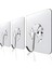 Wall Hooks, Clear Transparent, Heavy Duty, Set Of 3 1