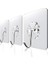 Wall Hooks, Clear Transparent, Heavy Duty, Set Of 3 3
