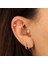 14 Ayar Altın Incili Minimal Tragus Piercing 2
