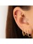 14 Ayar Altın Taşlı Yıldız Minimal Tragus Piercing 2