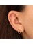 14 Ayar Altın Sol Anahtarı Minimal Tragus Piercing 2