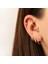 14 Ayar Altın Taşlı Haç Minimal Tragus Piercing 2