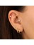 14 Ayar Altın Incili Minimal Tragus Piercing 2
