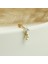 14 Ayar Altın Taşlı Inci Sallantılı Minimal Tragus Piercing 3