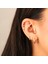 14 Ayar Altın 3 Taşlı Inci Sallantılı Minimal Tragus Piercing 2