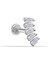 14 Ayar Altın 5 Baget Taşlı Minimal Tragus Piercing 1