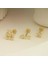 14 Ayar Altın Taşlı Uğur Böceği Motifli Minimal Tragus Piercing 3
