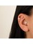 14 Ayar Altın Taşlı Haç Tragus Piercing 2