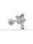 14 Ayar Altın Taşlı Minimal Tragus Piercing 1