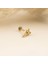 14 Ayar Altın Taşlı Minimal Tragus Piercing 3