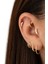 14 Ayar Altın Taşlı Motfili Minimal Tragus Piercing 2