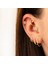 14 Ayar Altın Taşlı Çiçek Minimal Tragus Piercing 2