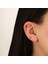 14 Ayar Altın Mor Baget Taşlı Minimal Tragus Piercing 2