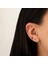 14 Ayar Altın Pembe Taşlı Çiçek Minimal Tragus Piercing 2