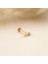 14 Ayar Altın Taşlı Minimal Tragus Piercing 3