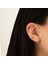 14 Ayar Altın Yeşil Markis Taşlı Minimal Tragus Piercing 2
