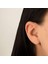 14 Ayar Altın Turuncu Baget Taşlı Minimal Tragus Piercing 2