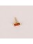 14 Ayar Altın Turuncu Baget Taşlı Minimal Tragus Piercing 4