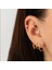 14 Ayar Altın Taşlı Minimal Tragus Piercing 2