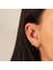 14 Ayar Altın Kalpli Mekik Taş Sallantılı Minimal Tragus Piercing 2