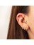 14 Ayar Altın Taşlı Çiçek Motfili Minimal Tragus Piercing 2