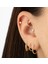 14 Ayar Altın Taşlı Minimal Tragus Piercing 2