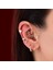 14 Ayar Altın Taşlı Haç Motifli Minimal Tragus Piercing 2