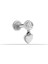 14 Ayar Altın Taşlı Kalp Sallantılı Minimal Tragus Piercing 1