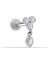 14 Ayar Altın 3 Taşlı Sallantılı Minimal Tragus Piercing 1