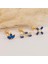 14 Ayar Altın Lacivert Baget Taşlı Minimal Tragus Piercing 3
