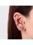14 Ayar Altın Taşlı 4 Ok Motifli Minimal Tragus Piercing 2